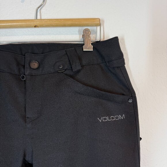 Volcom Snowboarding Ski Pants Black Stretch Slim Fit 15K Waterproof Medium - Picture 6 of 10